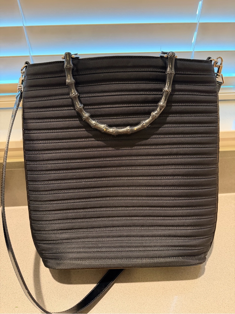 Vintage GUCCI Bamboo-Handle 2-Way Tote Bag
